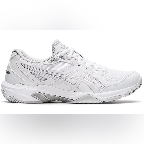 ASICS Gel-Rocket 10 White Silver Volleyball Shoes 1072A056 Women's Size 10 - Picture 1 of 14